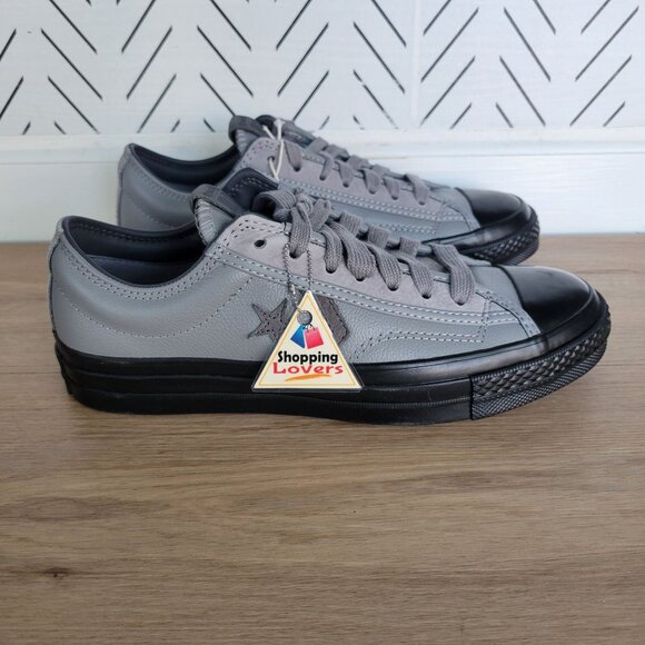 ⭐⭐CONVERSE Star Player 76 Luxe Ox Leather Grey Sz 8 Men's Shoes Sneaker A12406C⭐ - Picture 1 of 11